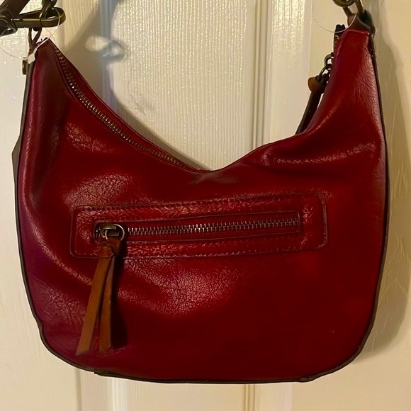 NWT red/snake print shoulder/ crossbody bag - Picture 5 of 10